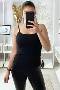 Débardeur Noir, Top Basic.